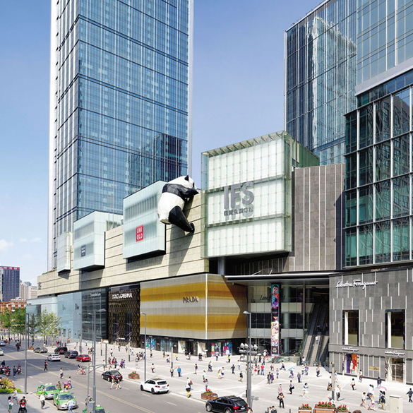 chengdu luxury shoppingmall parking